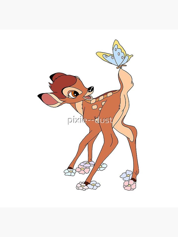 Butterfly Bambi  Pillow