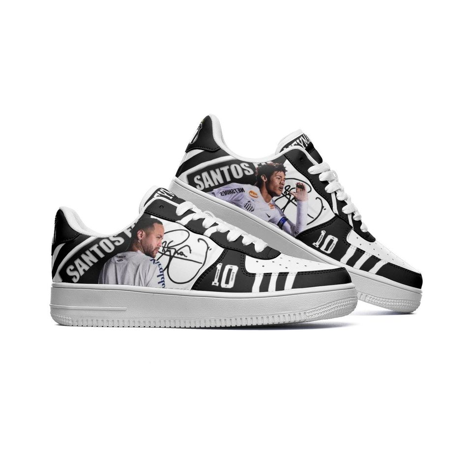 Neymar Santos Leather Low Top Sneakers