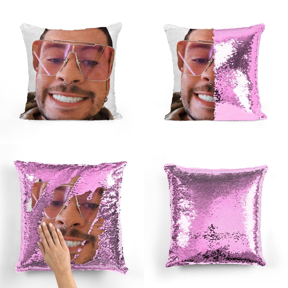 Bad Bunny - Fan Sequin Pillowcase
