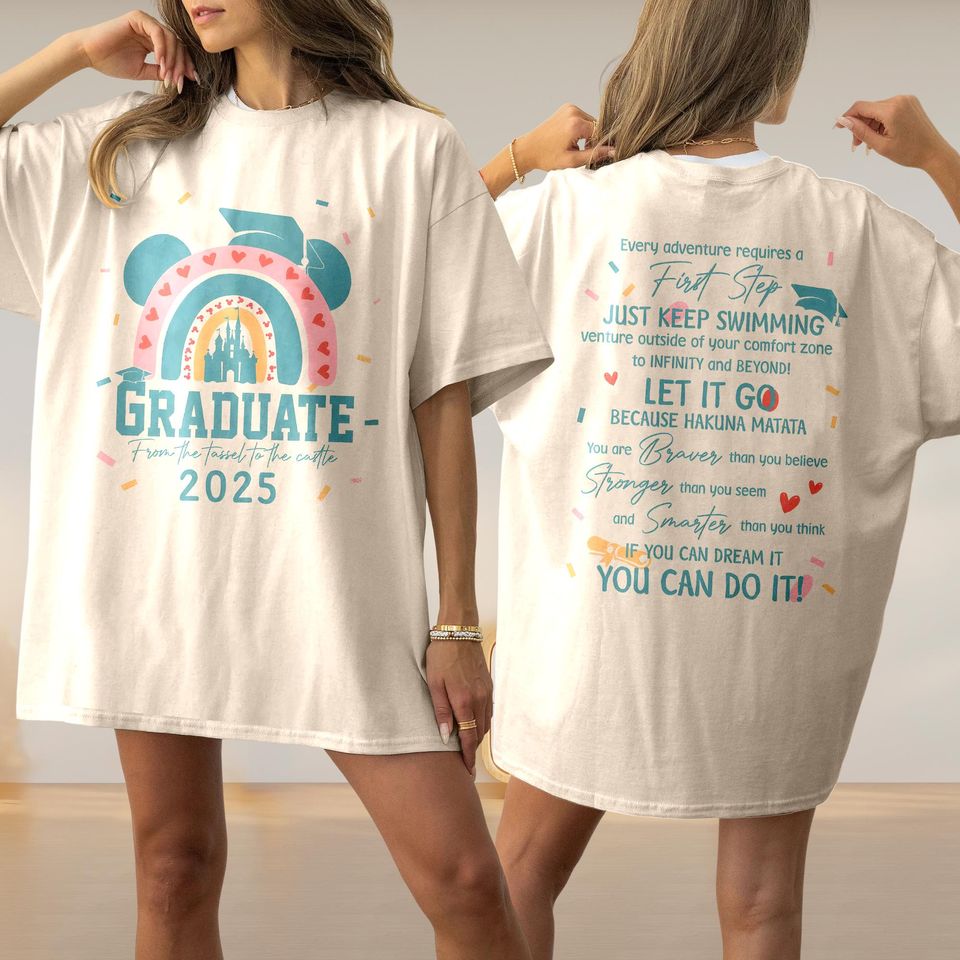 Mickey Head Graduation 2025 From The Tassel To Castle T-Shirt, Senior Graduation Shirt, Mickey Class Of 2025 Shirt, Mickey Grad Squad Shirt