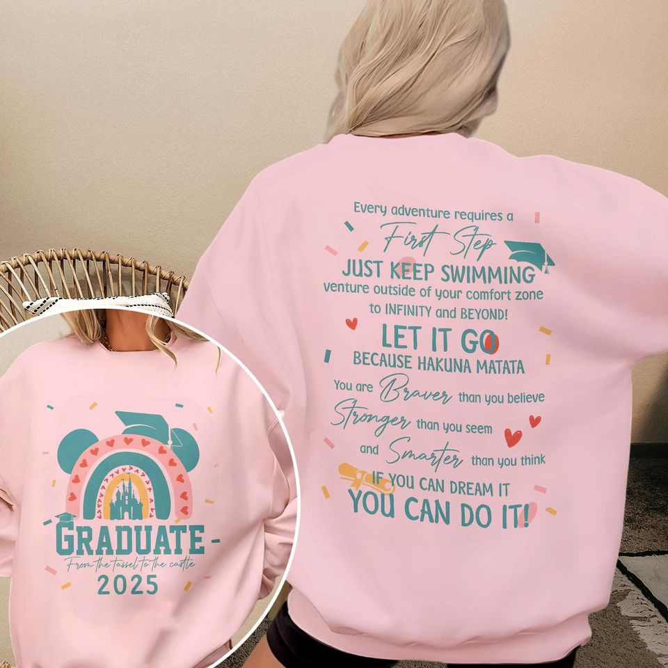 Mickey Head Graduation 2025 From The Tassel To Castle T-Shirt, Senior Graduation Shirt, Mickey Class Of 2025 Shirt, Mickey Grad Squad Shirt