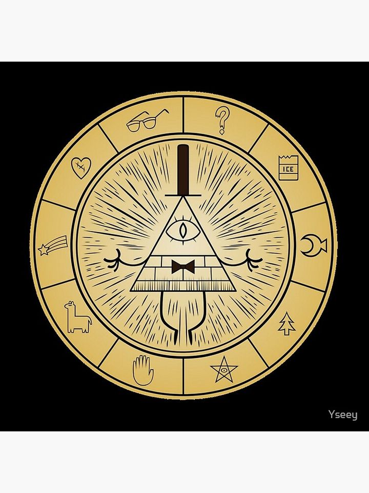 Gravity Falls Bill Cipher Wheel Pillow