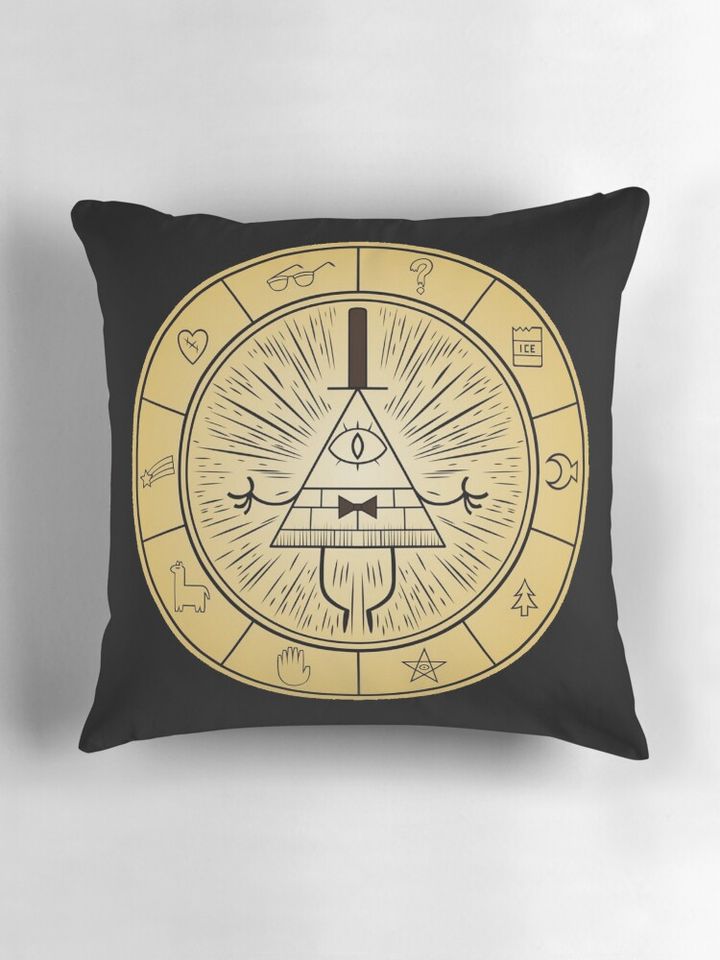 Gravity Falls Bill Cipher Wheel Pillow