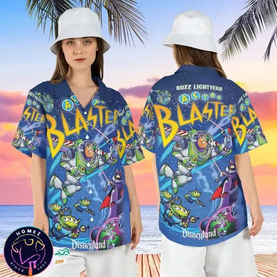 Buzz Lightyear Astro Blaster Space Ranger Disney Hawaii Shirt