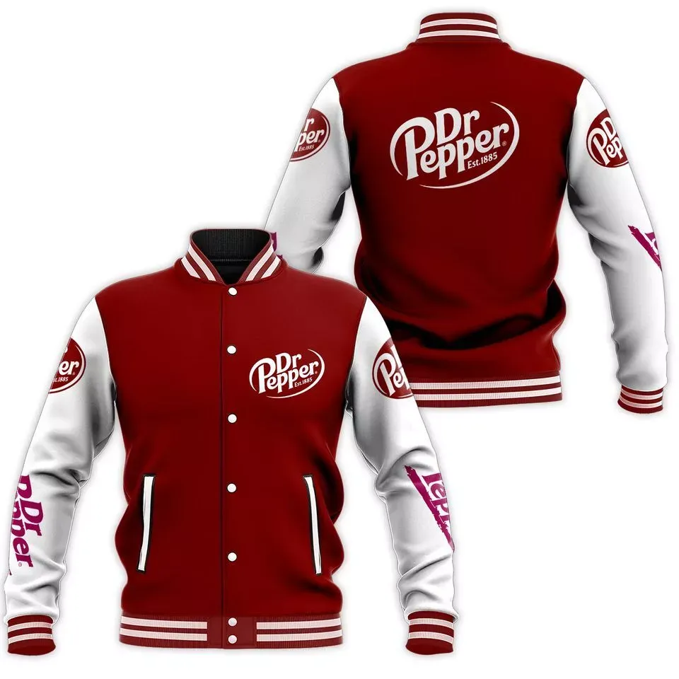 Dr Pepper Baseball Jacket, Dr Pepper Est 1885