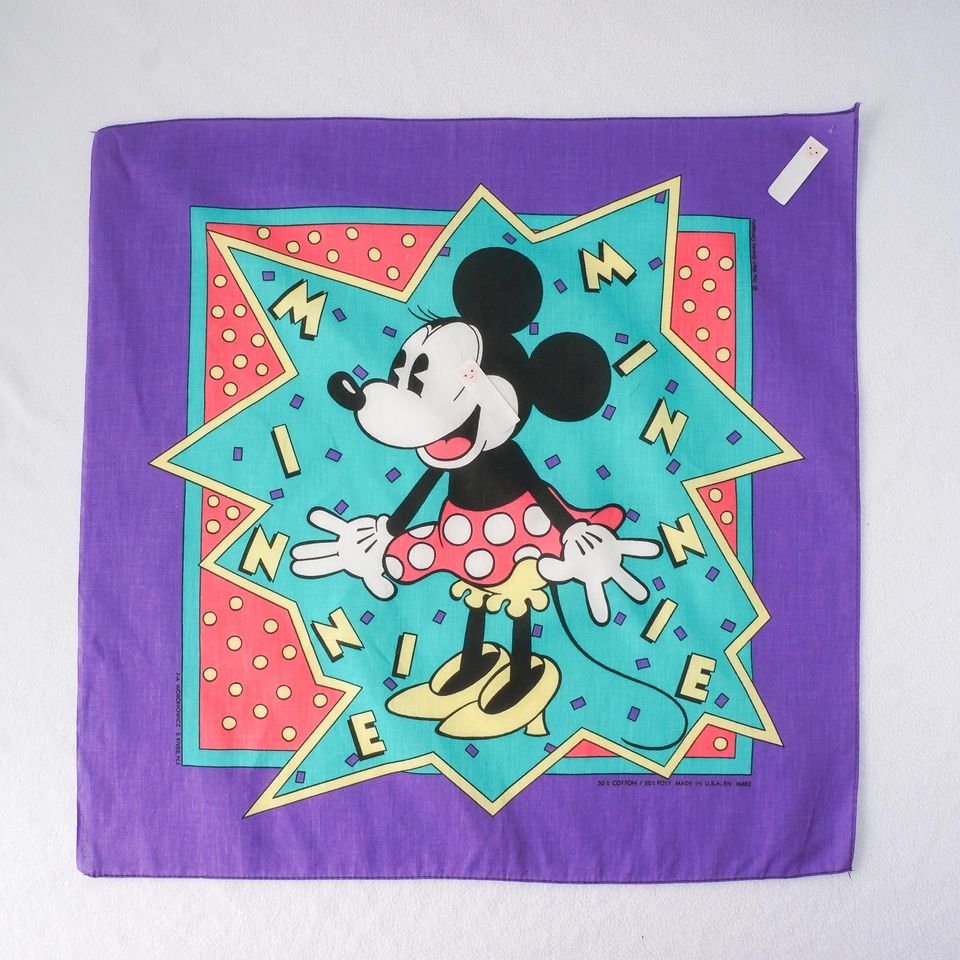 Minnie Mouse Vintage Disney Square Scarf | Mother's Day Gift Idea