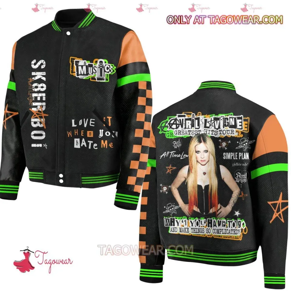 Avril Lavigne Greatest Hits Tour Baseball Jacket