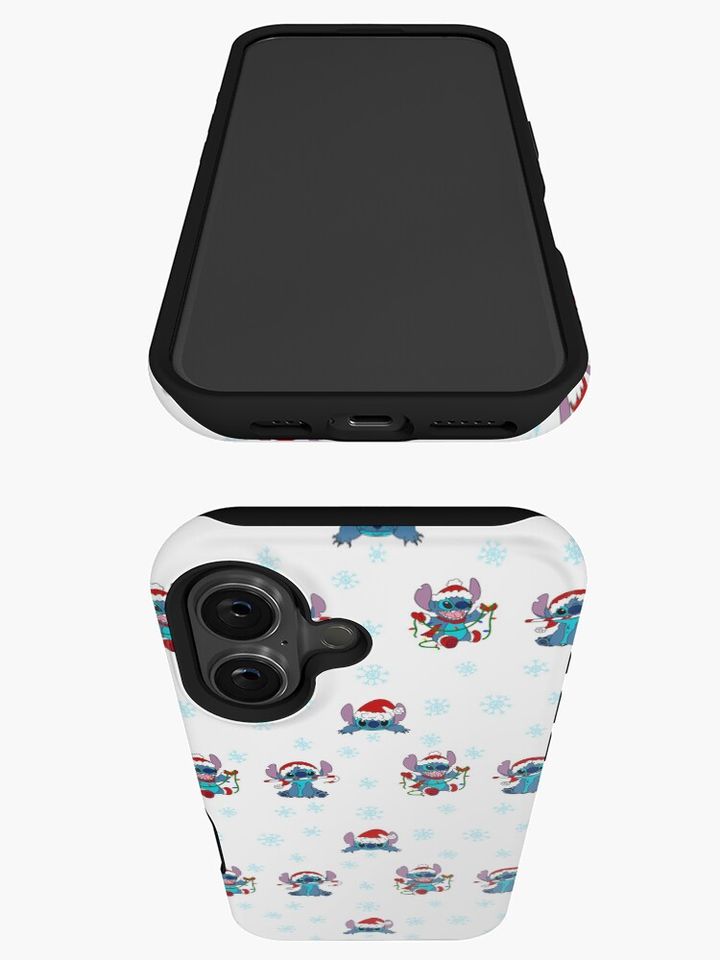 Christmas stitch repeat iPhone Case