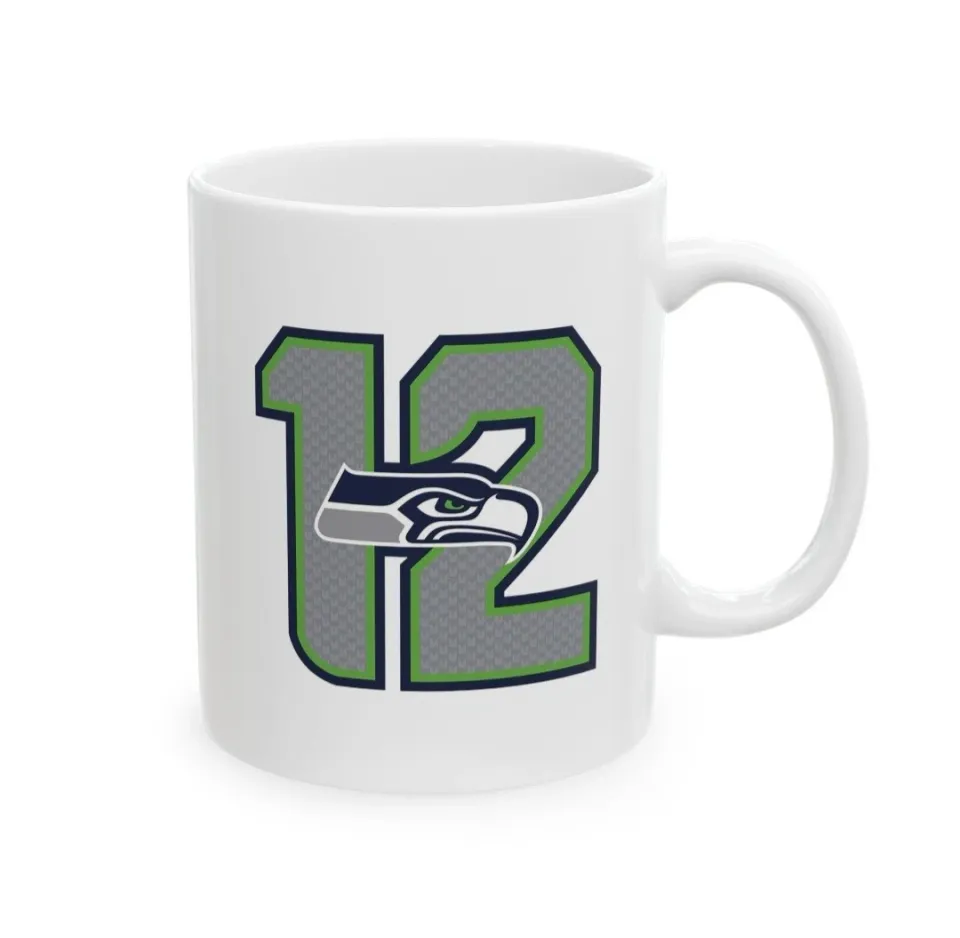Seattle SEAHAWKS COFFEE MUG. SEAHAWKS GIFT