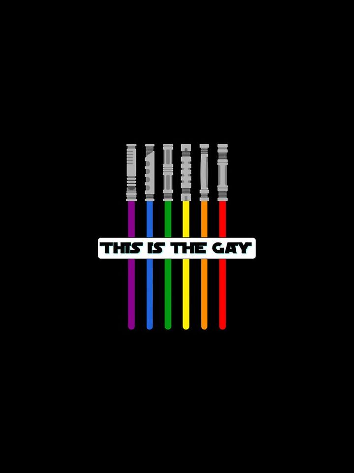 This is the Gay Star Wars Pride iPhone Case