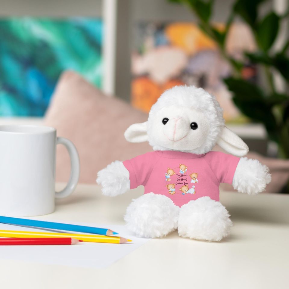 Cute & Funny Stuffed Animals with Tee | 8in tall