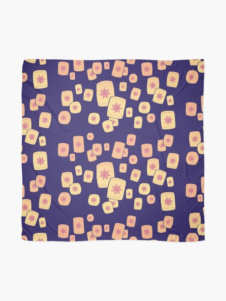 Floating Lanterns Gleam Scarf