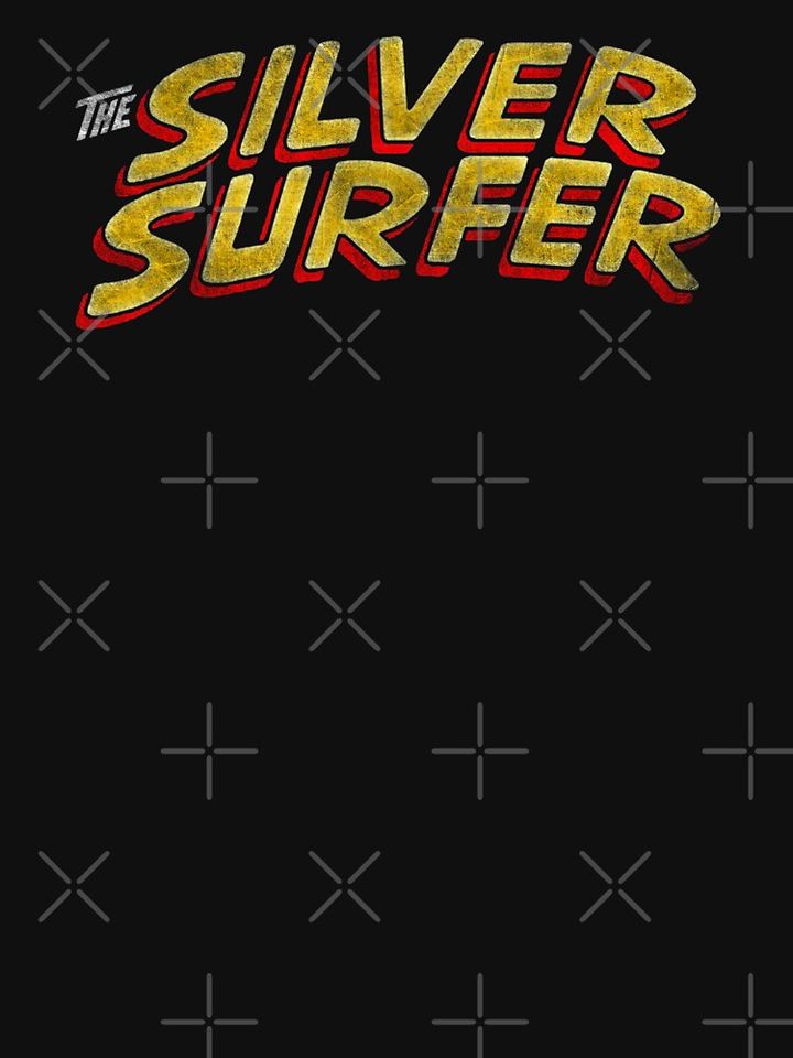Silver Surfer - Classic Title - Dirty Essential T-Shirt