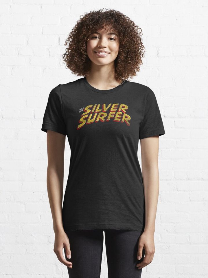 Silver Surfer - Classic Title - Dirty Essential T-Shirt
