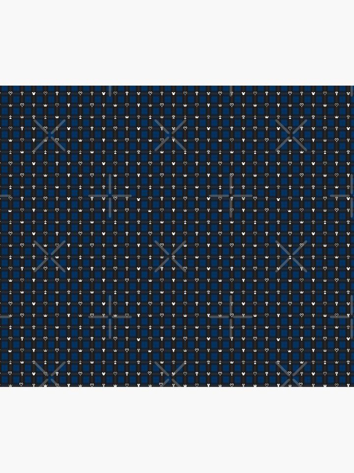 Kingdom Hearts III - Flannel Pattern (Midnight Blue) Throw Blanket