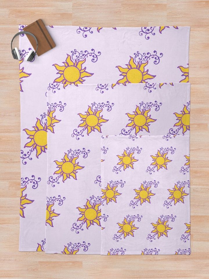 Tangled Sun  Throw Blanket