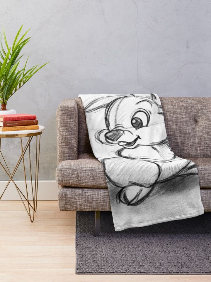 Thumper sketch Throw Blanket