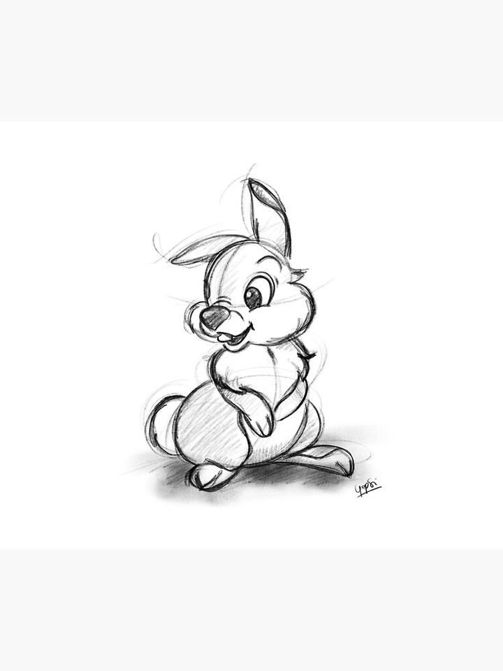 Thumper sketch Throw Blanket