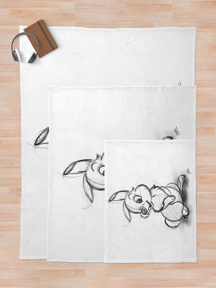 Thumper sketch Throw Blanket