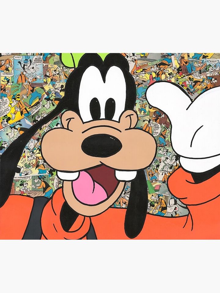 Comic Book Goofy Throw Blanket