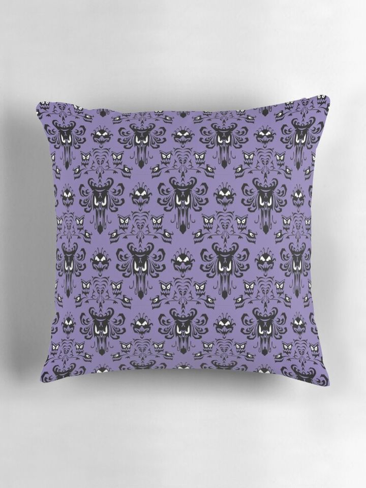 Haunted Mansion Wallpaper (Tile) Pillow