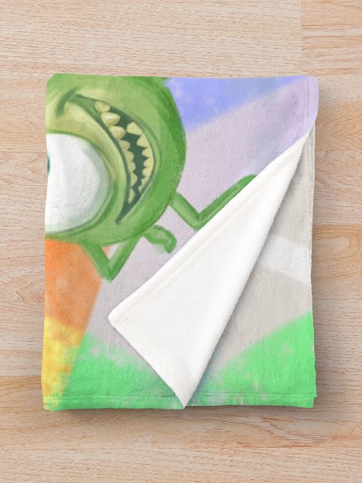 Monsters Inc Fanart Throw Blanket