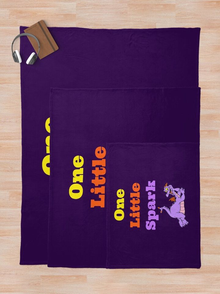 Figment One Little Spark Laying Down Throw Blanket