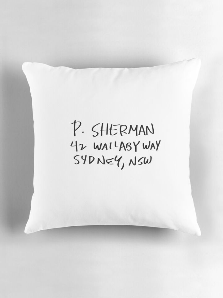 Finding Nemo address Pillow