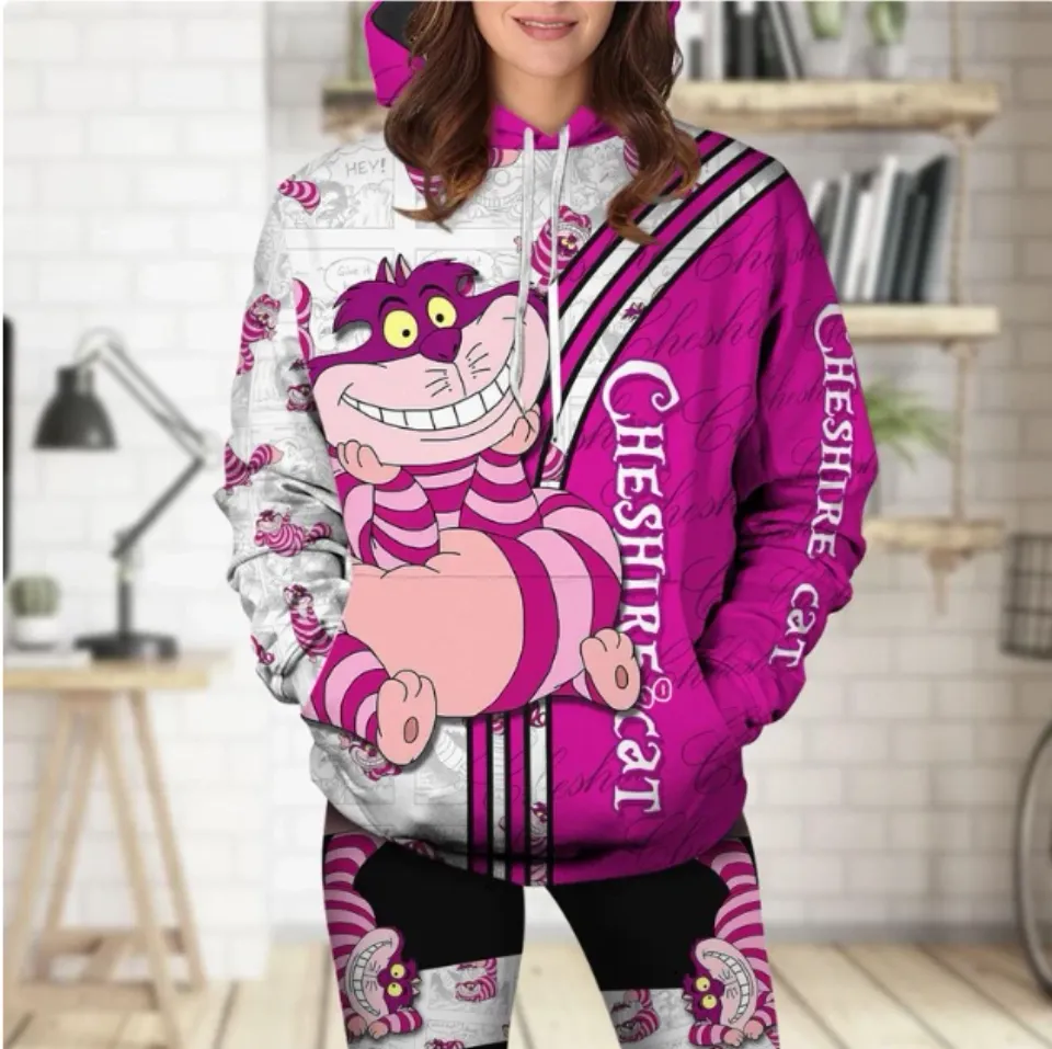 Cheshire Cat 3D Hoodie And Leggings