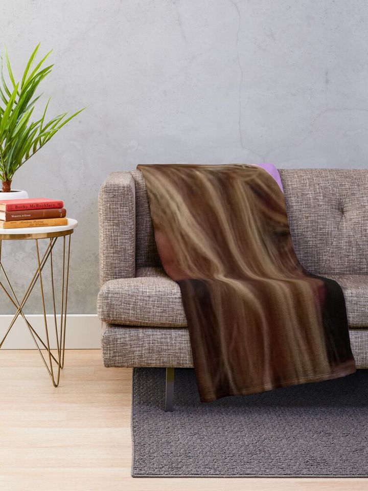 funny Hannah Montana sticker Throw Blanket