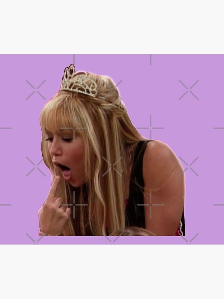 funny Hannah Montana sticker Throw Blanket