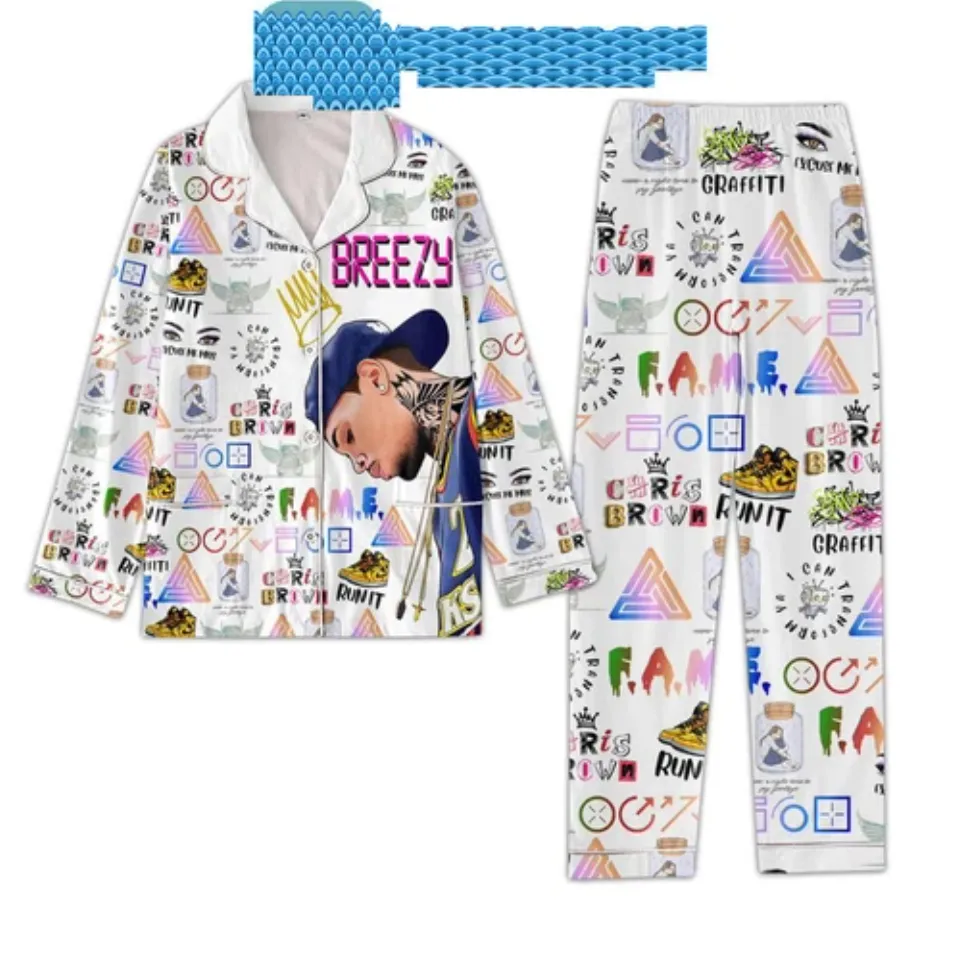 Chris Brown To Be Th3 Best I Can Be Satin Pajamas Set