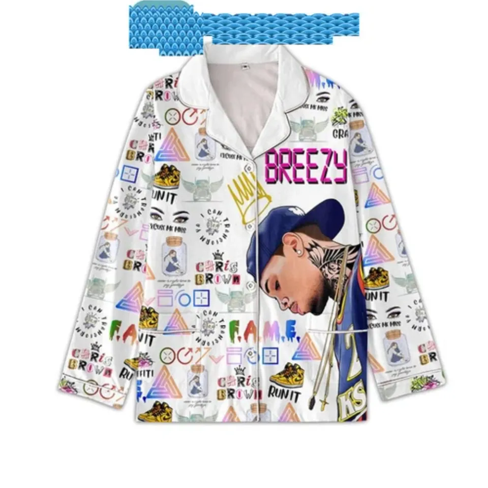 Chris Brown To Be Th3 Best I Can Be Satin Pajamas Set