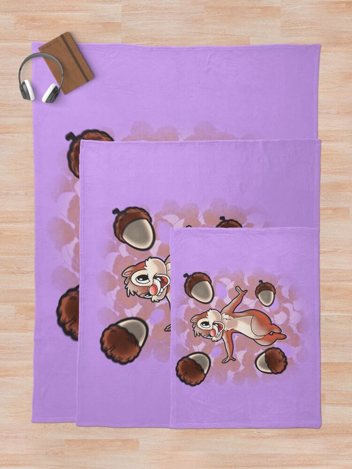 Chip And Dale Nuts beauty  Throw Blanket