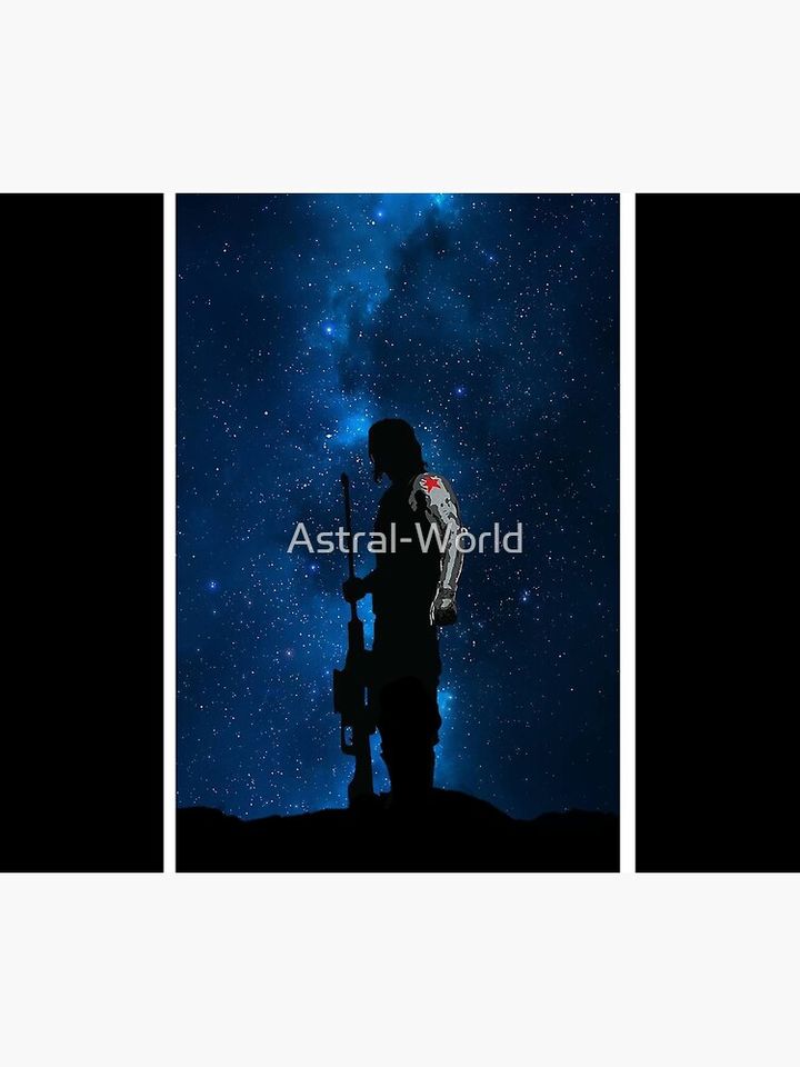 The Lone Wolf Winter Soldier Throw Blanket