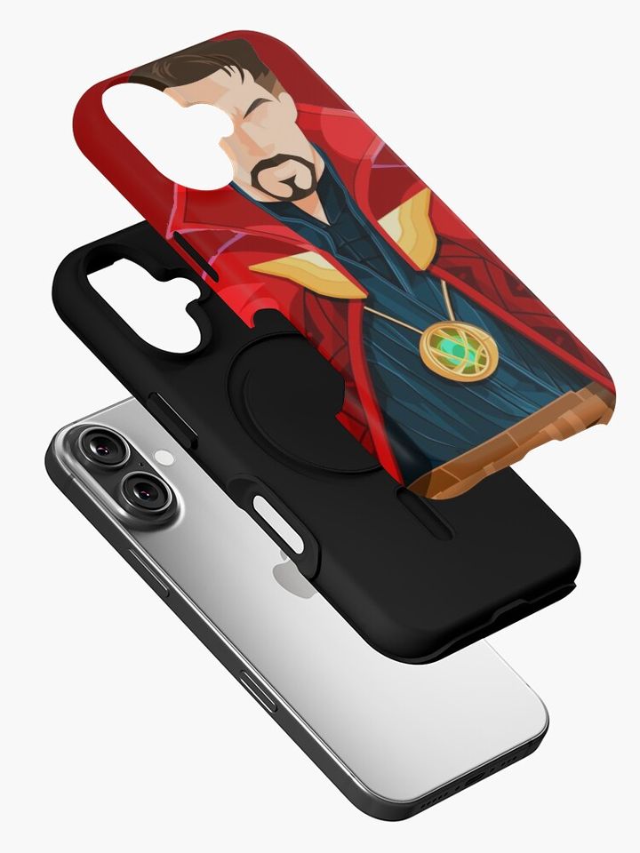 Dr strange cartoon iPhone Case