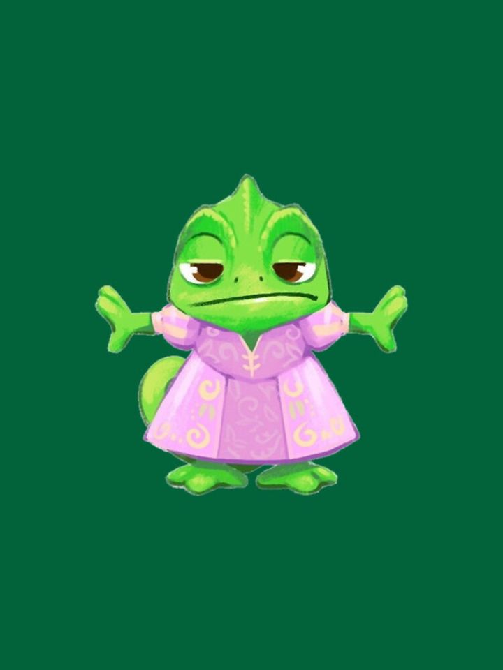 Pascal in a dress - Tangled  iPhone Case