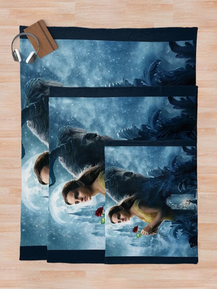 Beauty and the beast Throw Blanket