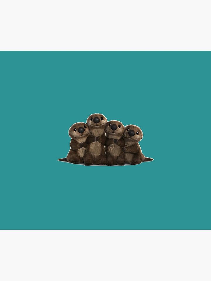 Otters from Finding Dory Throw Blanket