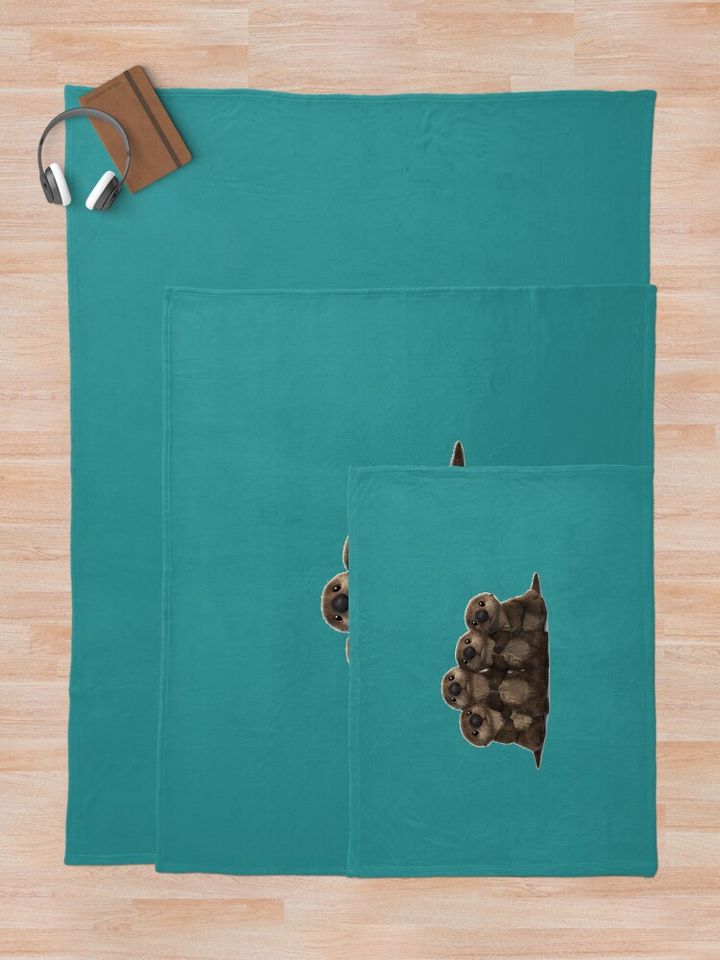 Otters from Finding Dory Throw Blanket