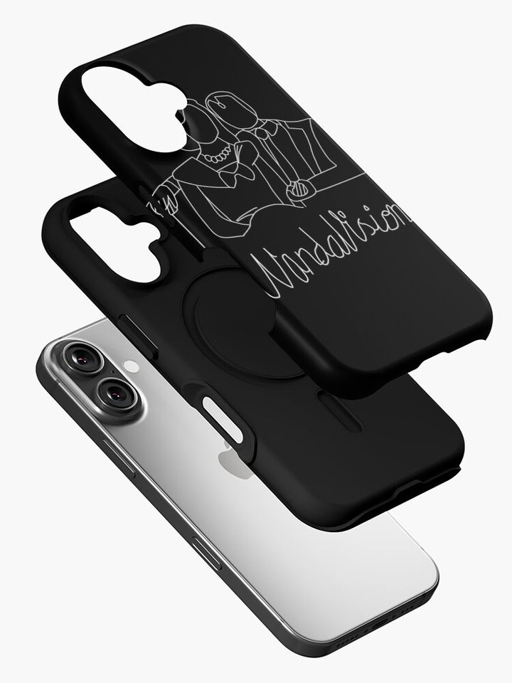 Wandavision - black and white iPhone Case