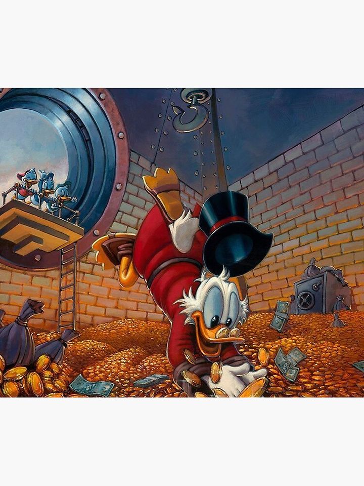 Scrooge McDuck Throw Blanket