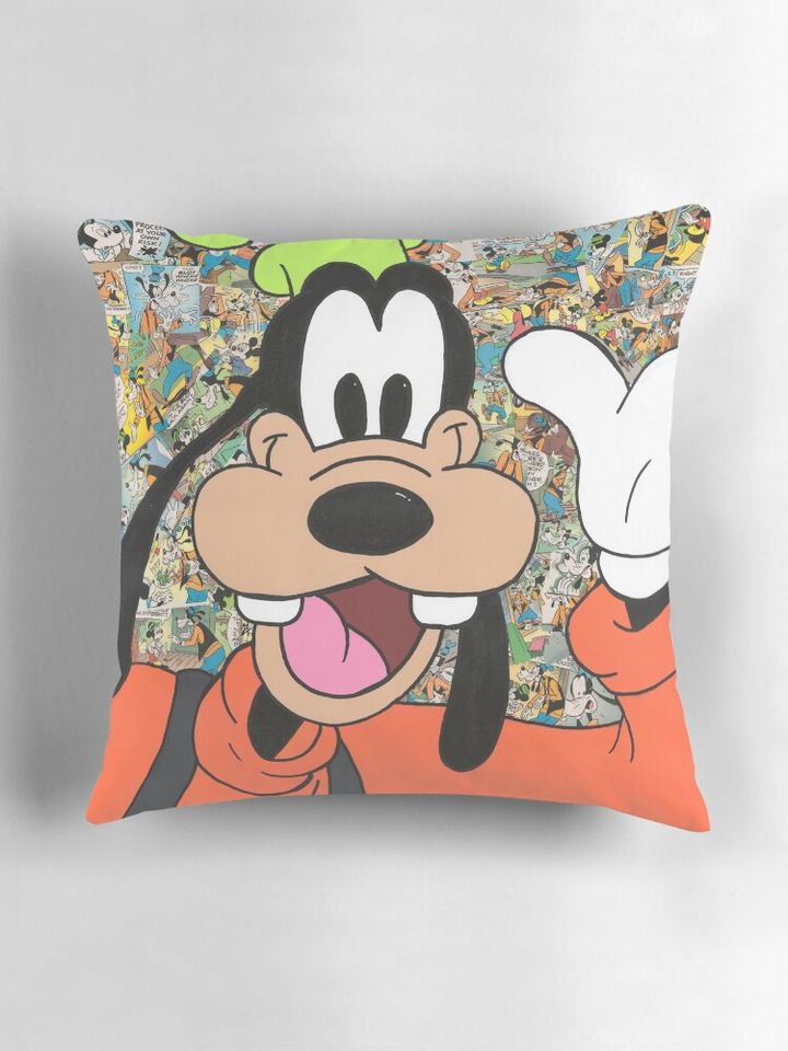 Comic Book Goofy Pillow