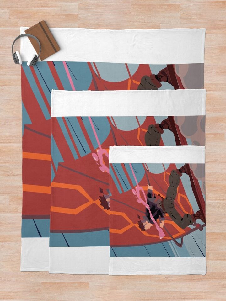 Jim Hawskin Solar Surfer (Treasure Planet) Throw Blanket