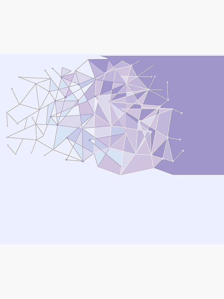 Purple Fragments Throw Blanket