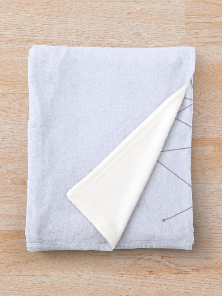 Purple Fragments Throw Blanket