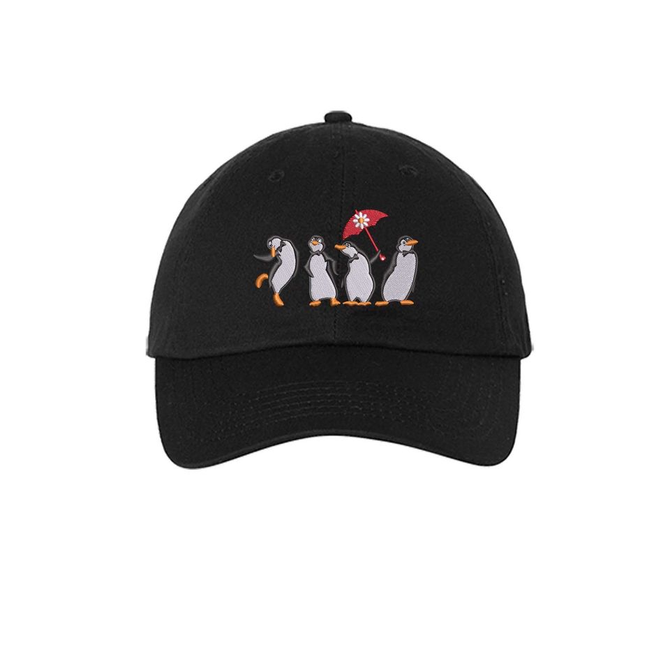 Mary Poppins Penguins Embroidered Baseball Cap