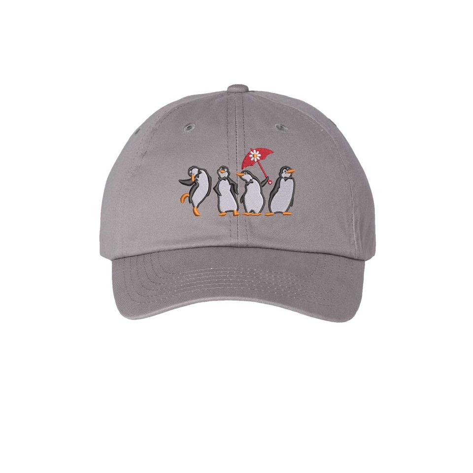 Mary Poppins Penguins Embroidered Baseball Cap