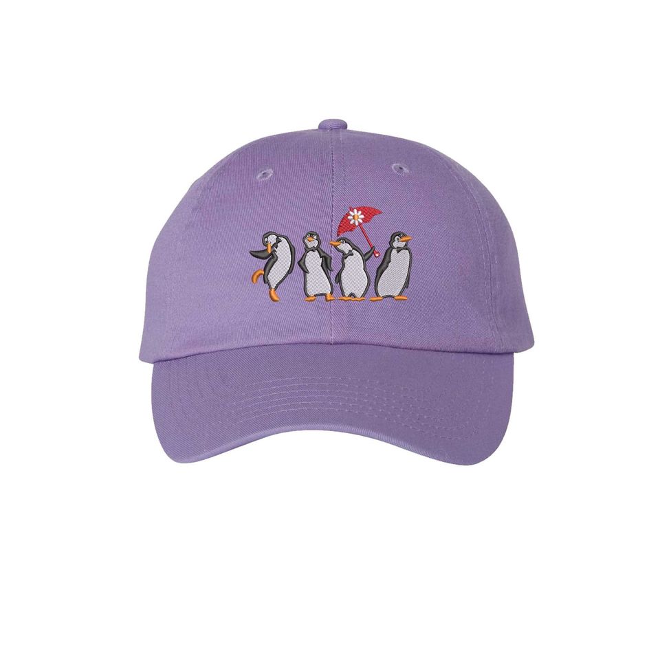 Mary Poppins Penguins Embroidered Baseball Cap