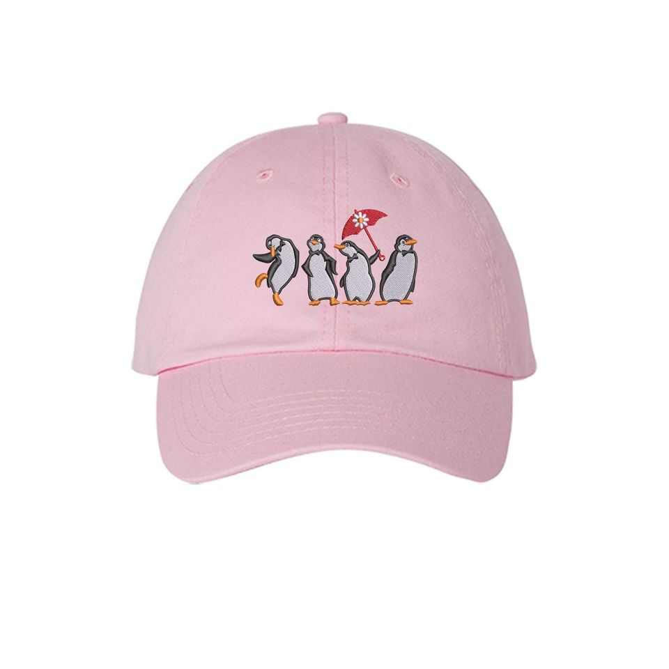 Mary Poppins Penguins Embroidered Baseball Cap